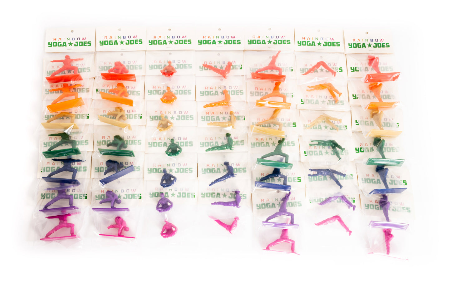 49 Yoga Joes Singles Series 1 Rainbow